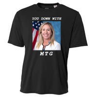 Marjorie Taylor Greene You Down With MTG Cooling Performance Crew T-Shirt