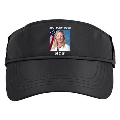 Marjorie Taylor Greene You Down With MTG Adult Drive Performance Visor