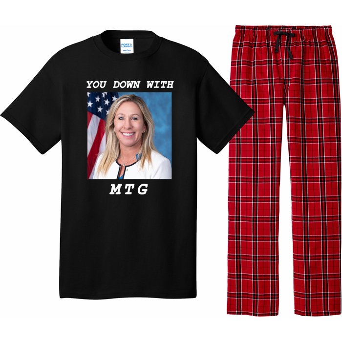 Marjorie Taylor Greene You Down With MTG Pajama Set