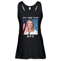 Marjorie Taylor Greene You Down With MTG Ladies Essential Flowy Tank