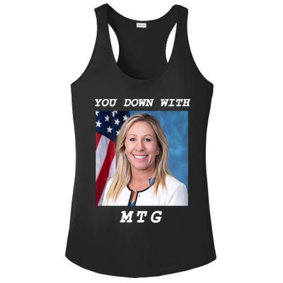 Marjorie Taylor Greene You Down With MTG Ladies PosiCharge Competitor Racerback Tank