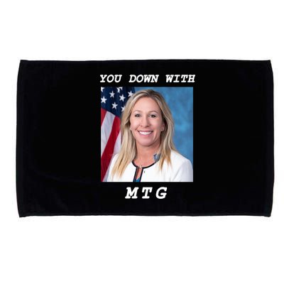 Marjorie Taylor Greene You Down With MTG Microfiber Hand Towel