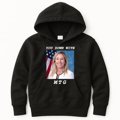Marjorie Taylor Greene You Down With MTG Kids Hoodie