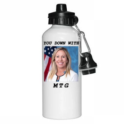 Marjorie Taylor Greene You Down With MTG Aluminum Water Bottle 