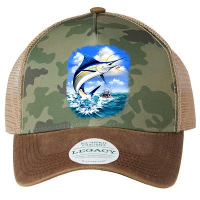 Marlin Fishing Legacy Tie Dye Trucker Hat