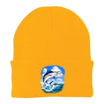 Marlin Fishing Knit Cap Winter Beanie