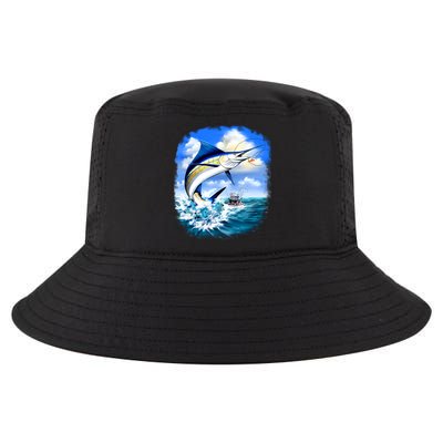 Marlin Fishing Cool Comfort Performance Bucket Hat