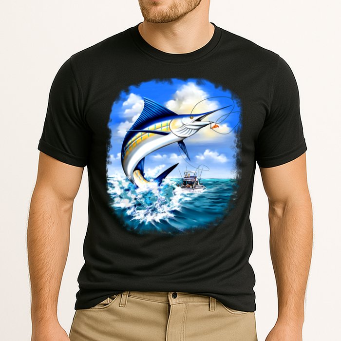 Marlin Fishing Cooling Performance Crew T-Shirt
