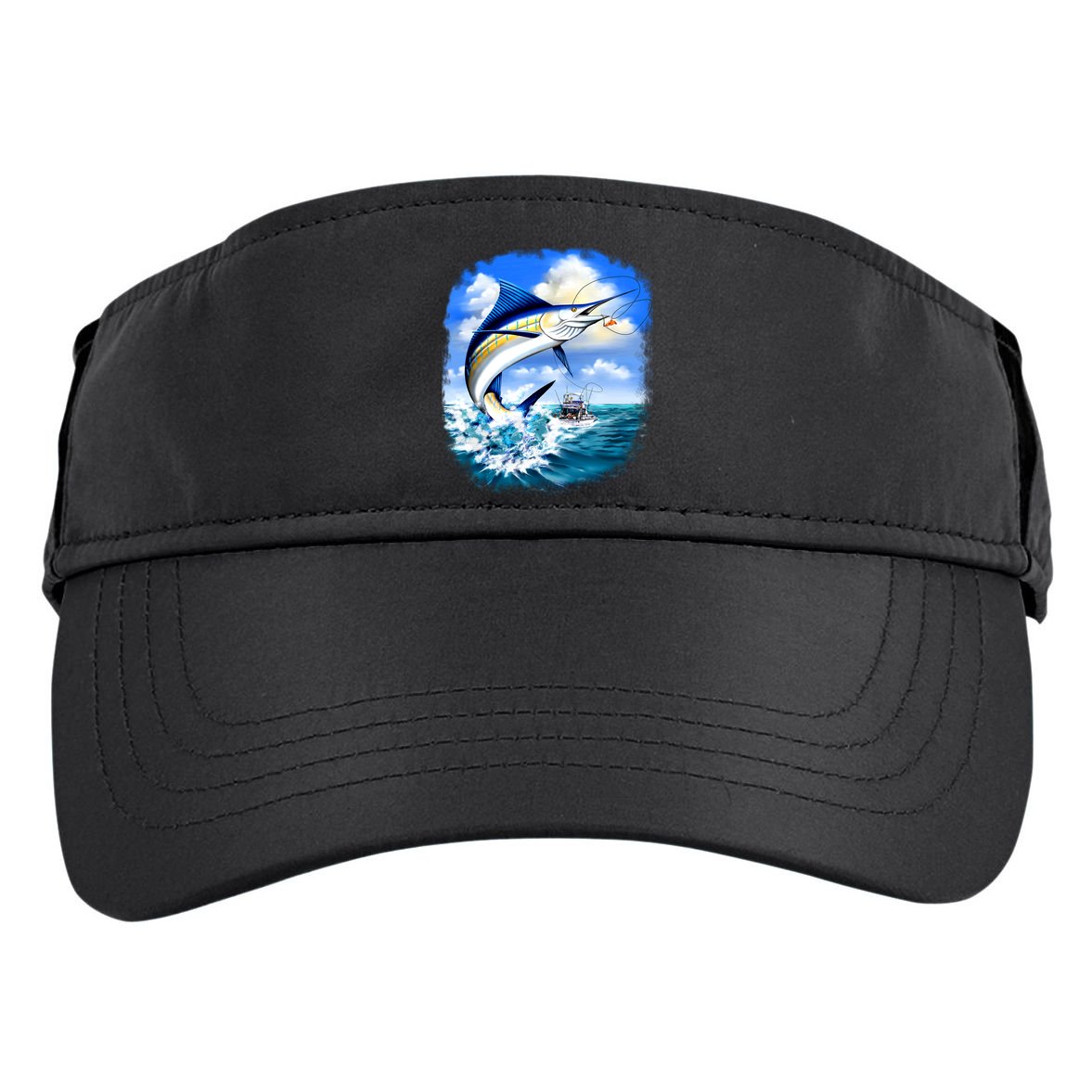 Marlin Fishing Adult Drive Performance Visor