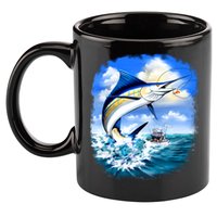 Marlin Fishing 11oz C Handle Ceramic Mug
