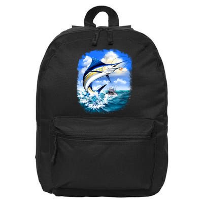 Marlin Fishing 16 in Basic Backpack
