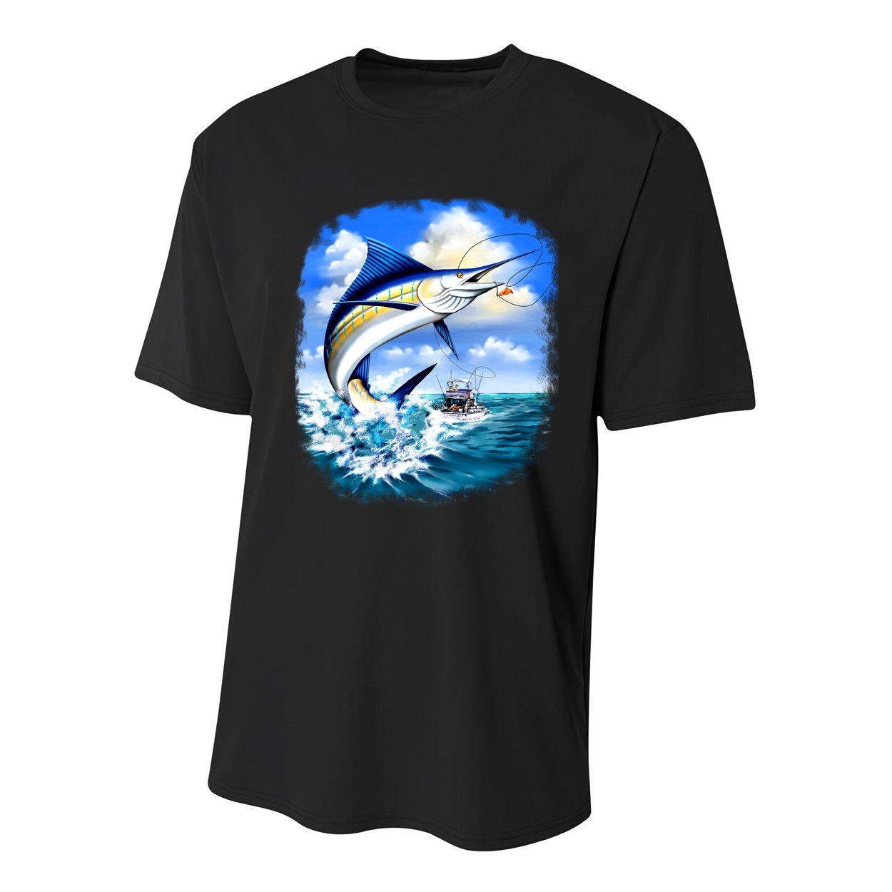 Marlin Fishing Youth Performance Sprint T-Shirt