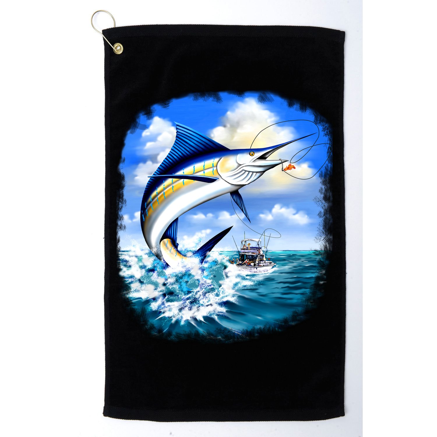 Marlin Fishing Golf Towel
