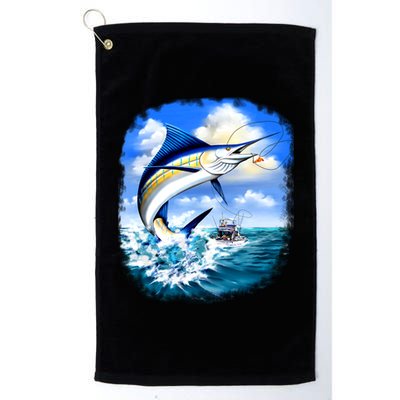 Marlin Fishing Platinum Collection Golf Towel