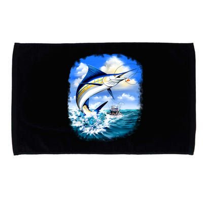 Marlin Fishing Microfiber Hand Towel