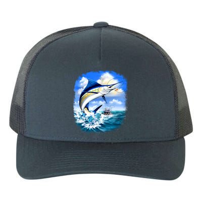 Marlin Fishing Yupoong Adult 5-Panel Trucker Hat