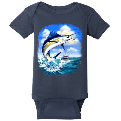 Marlin Fishing Baby Bodysuit