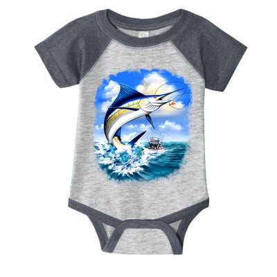 Marlin Fishing Infant Baby Jersey Bodysuit