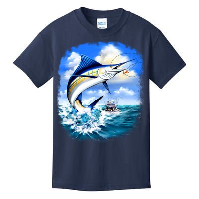 Marlin Fishing Kids T-Shirt