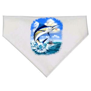 Marlin Fishing USA-Made Doggie Bandana