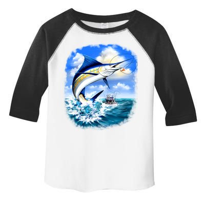 Marlin Fishing Toddler Fine Jersey T-Shirt