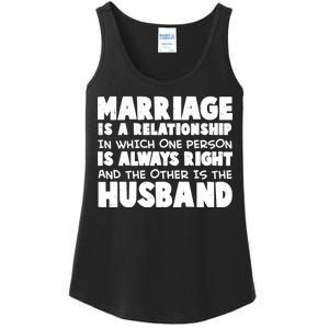 Marriage Is A Relationship Funny Husband Ladies Essential Tank