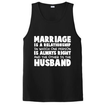 Marriage Is A Relationship Funny Husband PosiCharge Competitor Tank