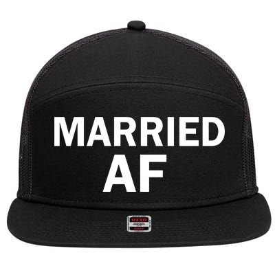 Married AF 7 Panel Mesh Trucker Snapback Hat