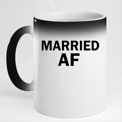 Married AF 11oz Black Color Changing Mug