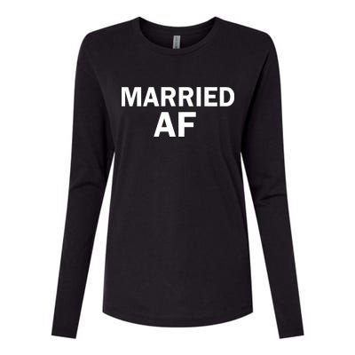 Married AF Womens Cotton Relaxed Long Sleeve T-Shirt