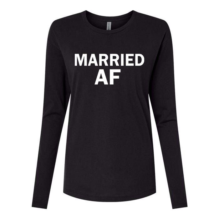 Married AF Womens Cotton Relaxed Long Sleeve T-Shirt