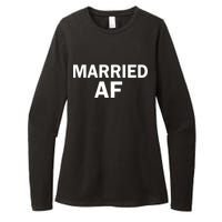 Married AF Womens CVC Long Sleeve Shirt