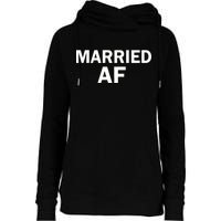 Married AF Womens Funnel Neck Pullover Hood