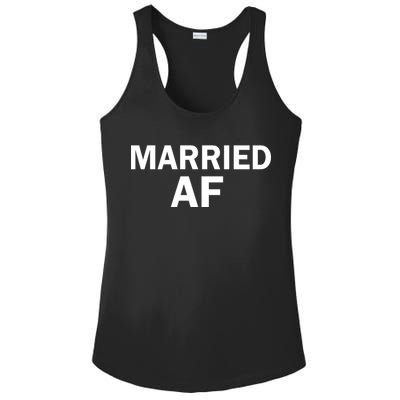 Married AF Ladies PosiCharge Competitor Racerback Tank