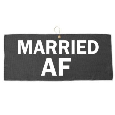 Married AF Large Microfiber Waffle Golf Towel