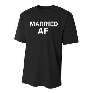 Married AF Youth Performance Sprint T-Shirt