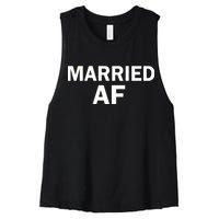 Married AF Women's Racerback Cropped Tank