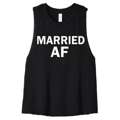 Married AF Women's Racerback Cropped Tank