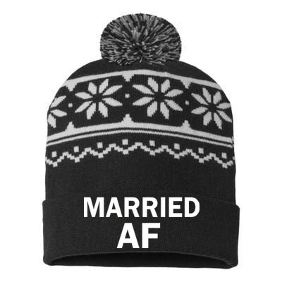 Married AF USA-Made Snowflake Beanie