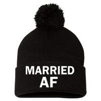 Married AF Pom Pom 12in Knit Beanie