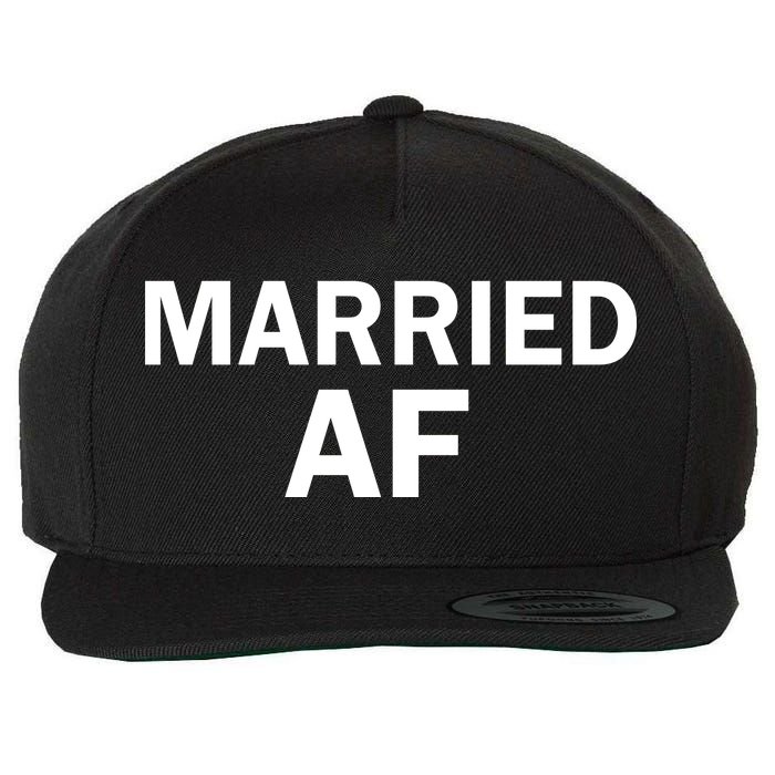 Married AF Wool Snapback Cap