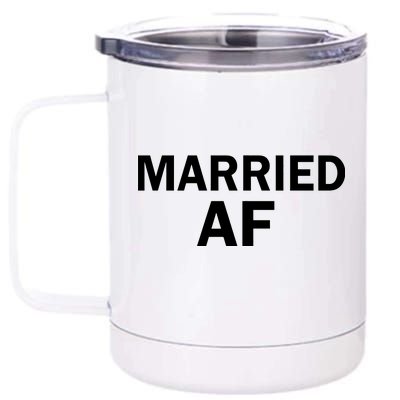 Married AF 12 oz Stainless Steel Tumbler Cup