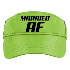 Married AF Funny Marriage Wedding Adult Drive Performance Visor