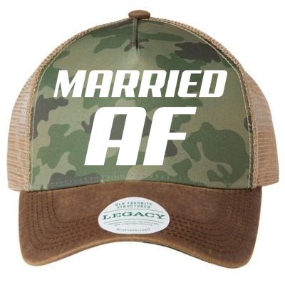 Married AF Funny Marriage Wedding Legacy Tie Dye Trucker Hat