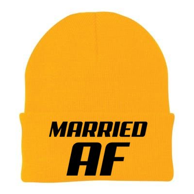 Married AF Funny Marriage Wedding Knit Cap Winter Beanie