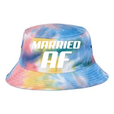 Married AF Funny Marriage Wedding Tie Dye Newport Bucket Hat