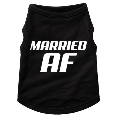 Married AF Funny Marriage Wedding Doggie Tank