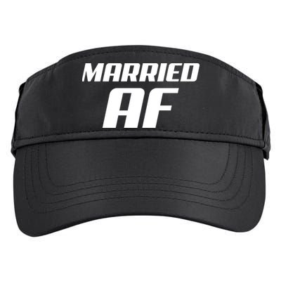Married AF Funny Marriage Wedding Adult Drive Performance Visor