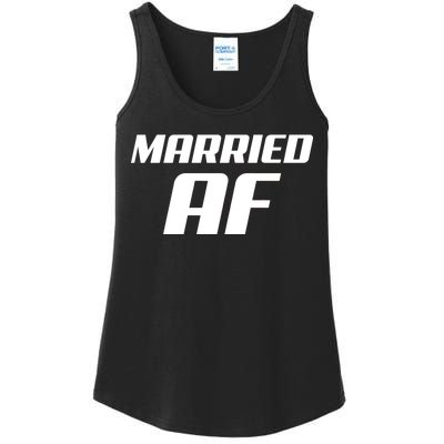 Married AF Funny Marriage Wedding Ladies Essential Tank