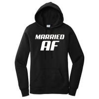 Married AF Funny Marriage Wedding Women's Pullover Hoodie